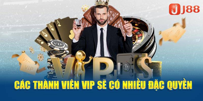 Những cấp độ VIP J88 được hệ thống nhà cái cung cấp